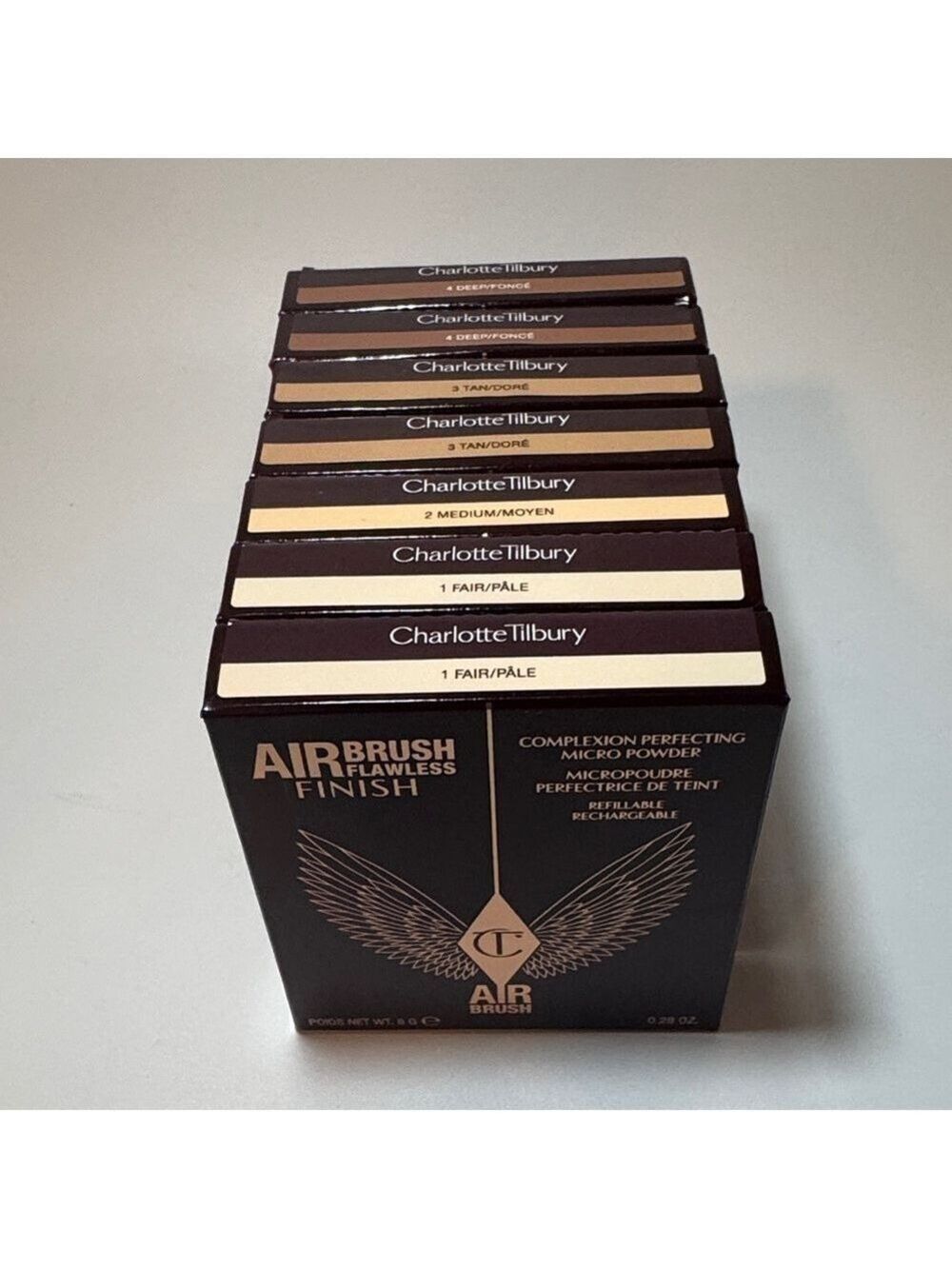 Charlotte Tilbury airbrush flawless finish pressed powder.